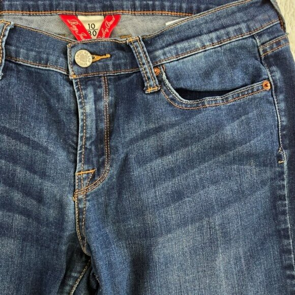 Lucky Brand Women's Jeans Size 10 W30 Charlie Skinny Blue Denim Embroidered - Picture 3 of 16